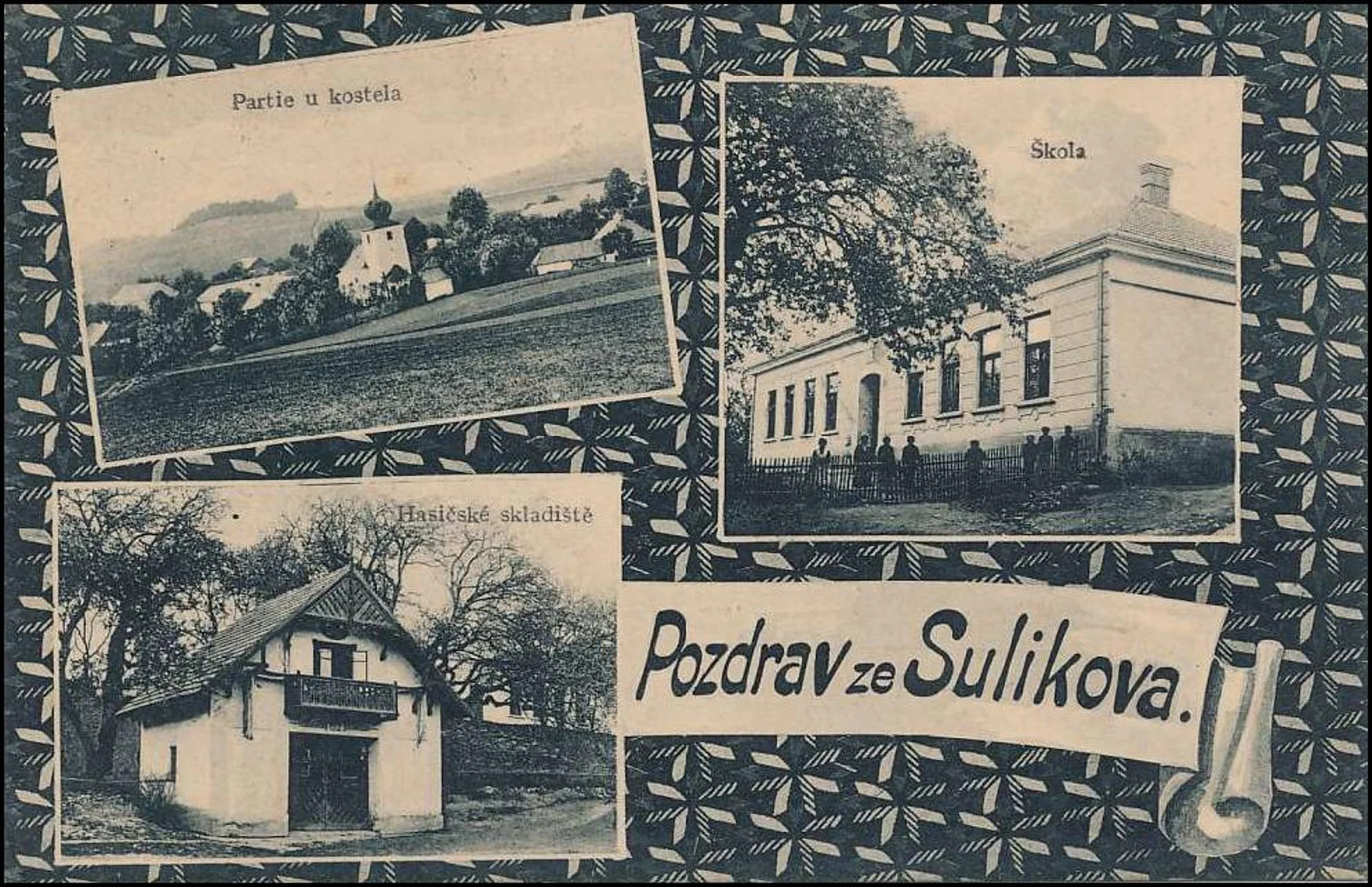 Historická fotografie obce Sulíkov, 1919